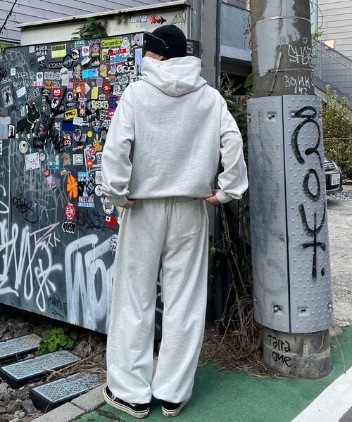 CIAOPANIC（チャオパニック）の「カットレイヤーロゴスタッズプルオーバーパーカー（パーカー・レディース・グレー/ネイビー・LARGE/MEDIUM）」の8枚目の写真