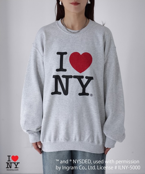 Riberry（リベリー）の「I LOVE NY裏起毛スウェット（スウェット・レディース・ブラック/オートミール・MEDIUM/LARGE）」の3枚目の写真