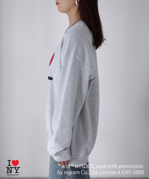 Riberry（リベリー）の「I LOVE NY裏起毛スウェット（スウェット・レディース・ブラック/オートミール・MEDIUM/LARGE）」の4枚目の写真