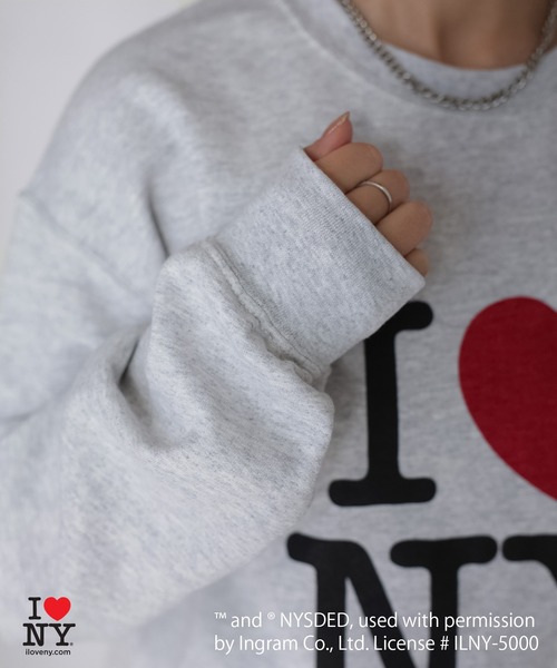 Riberry（リベリー）の「I LOVE NY裏起毛スウェット（スウェット・レディース・ブラック/オートミール・MEDIUM/LARGE）」の6枚目の写真