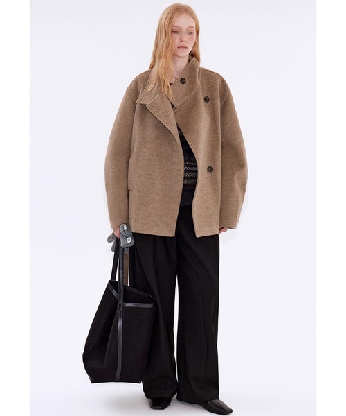 セール】ローウエストベルト ダウン入りウールコート FD25W228【Fano