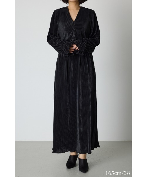 RIM.ARK（リムアーク）の「Elegant relaxy dress エレガントリラクシードレス（ドレス・レディース・ブラック/ブラウン・38/36）」の5枚目の写真