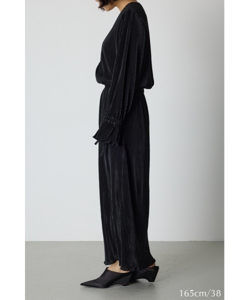 RIM.ARK（リムアーク）の「Elegant relaxy dress エレガントリラクシードレス（ドレス・レディース・ブラック/ブラウン・38/36）」の6枚目の写真