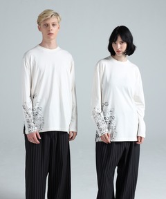 Hem Embroidery Neck Tie Shirt/ヘムエンブロイダリーネクタイシャツ