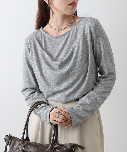 COLONY 2139(コロニートゥーワンスリーナイン)の「レイヤード風カットトップス(Tシャツ/カットソー・レディース・ホワイト/ブラック/グレー・FREE)」の19枚目の写真