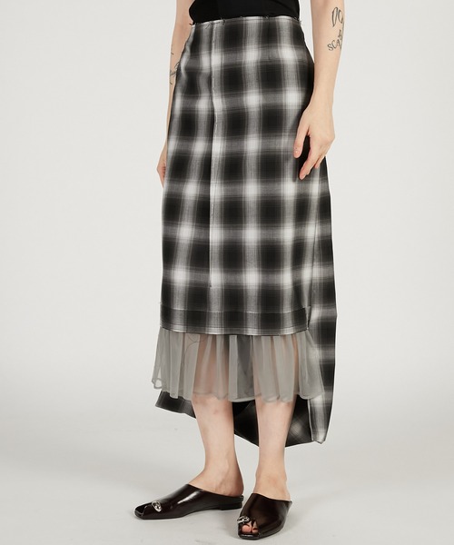 PRANK PROJECT(プランクプロジェクト)の「【2026Spring Pre-Order】エラーヘムスカート / Helter-skelter Skirt(スカート・レディース・ブラック/マルチ・36/38)」の9枚目の写真