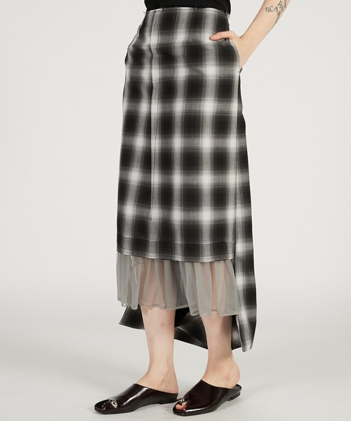 PRANK PROJECT(プランクプロジェクト)の「【2026Spring Pre-Order】エラーヘムスカート / Helter-skelter Skirt(スカート・レディース・ブラック/マルチ・36/38)」の10枚目の写真