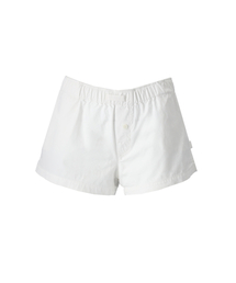 ESSENTIAL COTTON SHORTS- WHITE