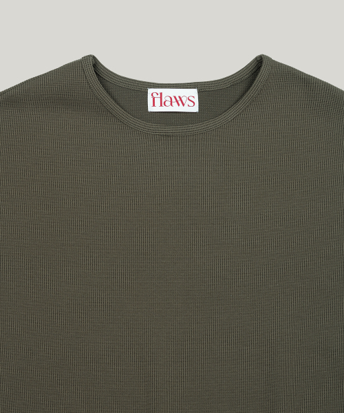 FLAWSROOM（フローズルーム）の「Soft Waffle Sleeveless [KHAKI]（Tシャツ/カットソー・メンズ・その他・MEDIUM/LARGE）」の4枚目の写真