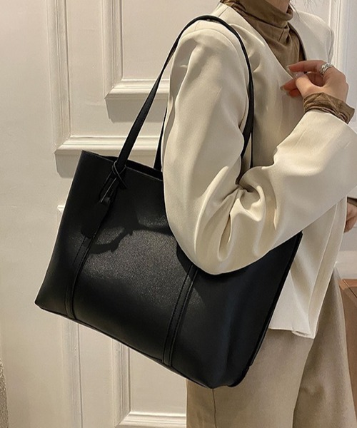 VIBGYOR(ヴィブジョー)の「urbanfemine./A4サイズ収納 合成皮革トートバッグ U7593(トートバッグ・レディース・ホワイト/ブラウン/ベージュ/ブラック・FREE)」の13枚目の写真