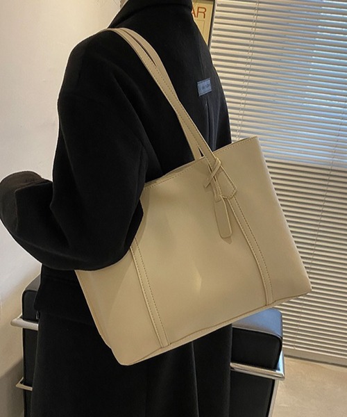 VIBGYOR(ヴィブジョー)の「urbanfemine./A4サイズ収納 合成皮革トートバッグ U7593(トートバッグ・レディース・ホワイト/ブラウン/ベージュ/ブラック・FREE)」の19枚目の写真