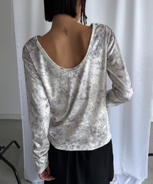 バックオープンベロアトップス