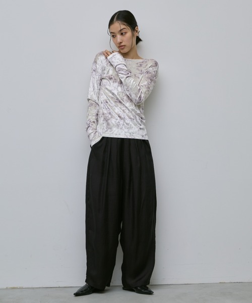 バックオープンベロアトップス（Tシャツ/カットソー）｜AIC.（エーアイ