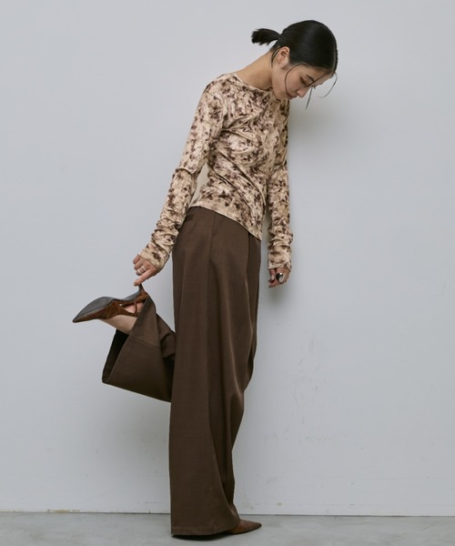 セール】バックオープンベロアトップス（Tシャツ/カットソー）｜AIC