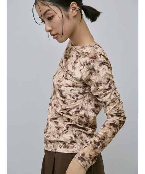 セール】バックオープンベロアトップス（Tシャツ/カットソー）｜AIC