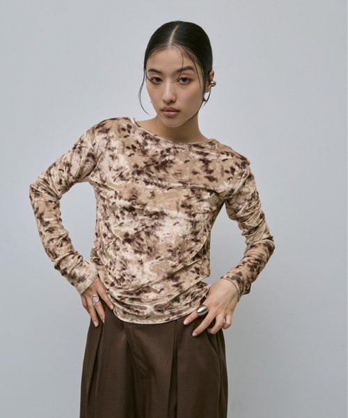 セール】バックオープンベロアトップス（Tシャツ/カットソー）｜AIC