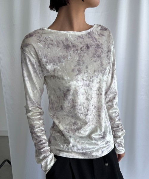 AIC.(エーアイシー)の「バックオープンベロアトップス(Tシャツ/カットソー・レディース・ベージュ/オフホワイト・FREE)」の19枚目の写真