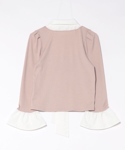 one way（ワンウェイ）の「ボウタイドッキングカットソー（Tシャツ/カットソー・レディース・グレー/ネイビー/ピンク/ブラック・FREE）」の7枚目の写真