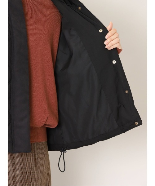 m.f.editorial（エムエフエディトリアル）の「【ショート丈】m.f.エディトリアルレディース フーデッド 中綿ブルゾン（ブルゾン・レディース・ベージュ/ブラック・LARGE/MEDIUM）」の11枚目の写真