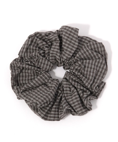 LOWRYS FARM（ローリーズファーム）の「アソートチェックシュシュ  632426（シュシュ・レディース・ブラウン/ライトブルー/ブラック/アイボリー/ブラック系その他・FREE）」の2枚目の写真