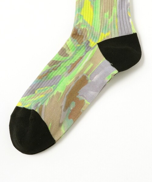Ray BEAMS（レイビームス）の「TRICOTE / MARBLE PATTERN SOCKS（ソックス/靴下・レディース・ミント/サックスブルー・ONE SIZE）」の4枚目の写真