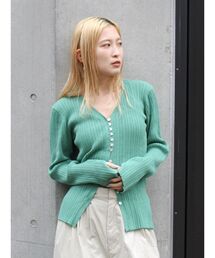 Ungrid | ボタンデザインニットカーディガン(カーディガン/ボレロ)