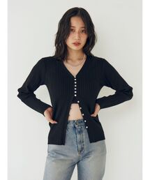 Ungrid | ボタンデザインニットカーディガン(カーディガン/ボレロ)