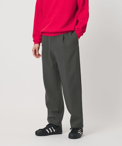 BEAUTY&YOUTH UNITED ARROWS（ビューティーアンドユースユナイテッドアローズ）の「メランジ ダブルクロス 1プリーツ アジャスト パンツ NO.7（スラックス・メンズ・ブラック/ナチュラル/ダークグレー・S/L/XL/M）」の9枚目の写真