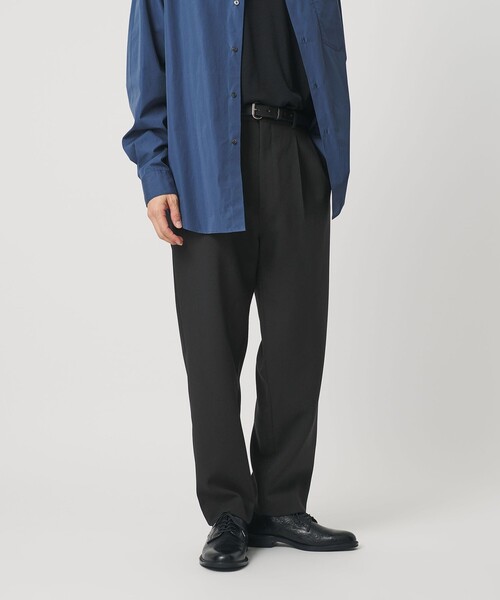 BEAUTY&YOUTH UNITED ARROWS（ビューティーアンドユースユナイテッドアローズ）の「メランジ ダブルクロス 1プリーツ アジャスト パンツ NO.7（スラックス・メンズ・ブラック/ナチュラル/ダークグレー・S/L/XL/M）」の11枚目の写真