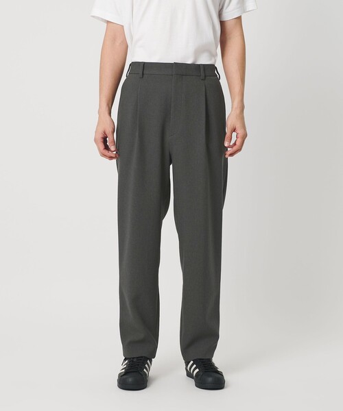 メランジ ダブルクロス 1プリーツ アジャスト パンツ NO.7（スラックス
