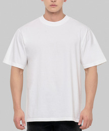 7.5oz ガーメントダイ 無地 オーバーサイズ 半袖Tシャツ_ホワイト