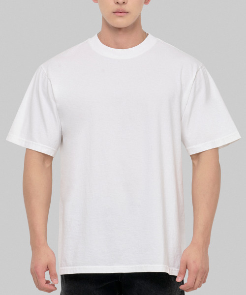 SHAKA WeAR(シャカウェア)の「7.5oz ガーメントダイ 無地 オーバーサイズ 半袖Tシャツ_ホワイト(Tシャツ/カットソー・メンズ・その他・X-LARGE/LARGE/MEDIUM/SMALL)」の1枚目の写真