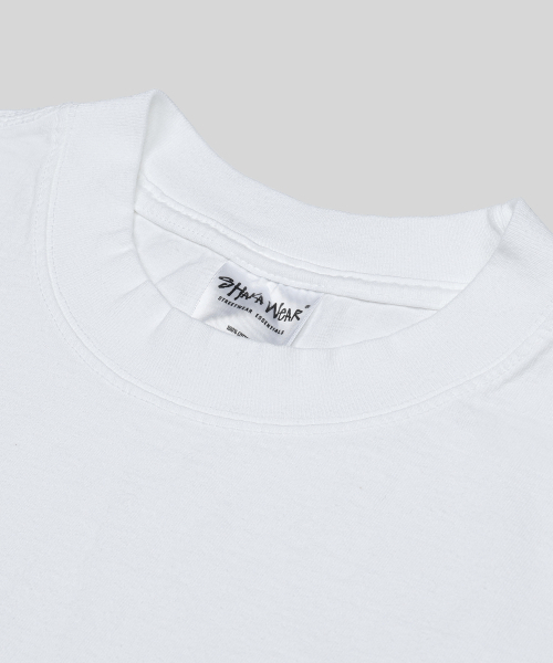 SHAKA WeAR(シャカウェア)の「7.5oz ガーメントダイ 無地 オーバーサイズ 半袖Tシャツ_ホワイト(Tシャツ/カットソー・メンズ・その他・X-LARGE/LARGE/MEDIUM/SMALL)」の5枚目の写真