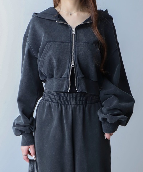 WEGO（ウィゴー）の「WEGO/【26年春新作】ショートZIPパーカー（パーカー・レディース・杢グレー/スミクロ/ピンク/その他1/グレー系その他/その他2・FREE）」の19枚目の写真