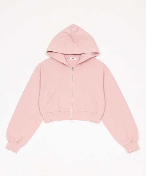 WEGO（ウィゴー）の「WEGO/【26年春新作】ショートZIPパーカー（パーカー・レディース・杢グレー/スミクロ/ピンク/その他1/グレー系その他/その他2・FREE）」の13枚目の写真