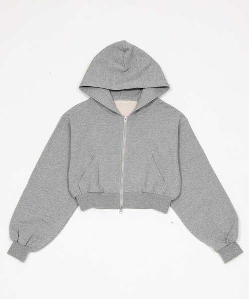 WEGO（ウィゴー）の「WEGO/【26年春新作】ショートZIPパーカー（パーカー・レディース・杢グレー/スミクロ/ピンク/その他1/グレー系その他/その他2・FREE）」の10枚目の写真
