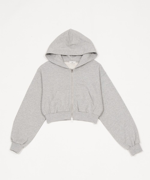 WEGO（ウィゴー）の「WEGO/【26年春新作】ショートZIPパーカー（パーカー・レディース・杢グレー/スミクロ/ピンク/その他1/グレー系その他/その他2・FREE）」の9枚目の写真