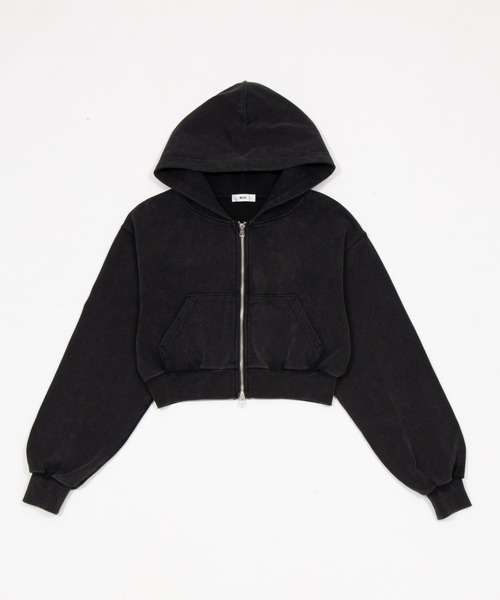 WEGO（ウィゴー）の「WEGO/【26年春新作】ショートZIPパーカー（パーカー・レディース・杢グレー/スミクロ/ピンク/その他1/グレー系その他/その他2・FREE）」の8枚目の写真