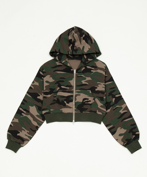 WEGO（ウィゴー）の「WEGO/【26年春新作】ショートZIPパーカー（パーカー・レディース・杢グレー/スミクロ/ピンク/その他1/グレー系その他/その他2・FREE）」の12枚目の写真