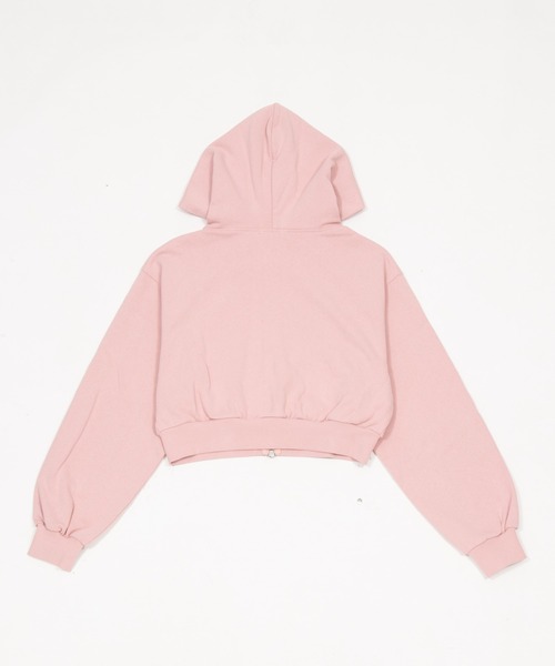 WEGO（ウィゴー）の「WEGO/【26年春新作】ショートZIPパーカー（パーカー・レディース・杢グレー/スミクロ/ピンク/その他1/グレー系その他/その他2・FREE）」の14枚目の写真