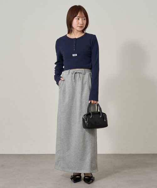 mline（エムライン）の「[mline]スウェットスカート（スカート・レディース・チャコールグレー/グレー・2/1）」の7枚目の写真