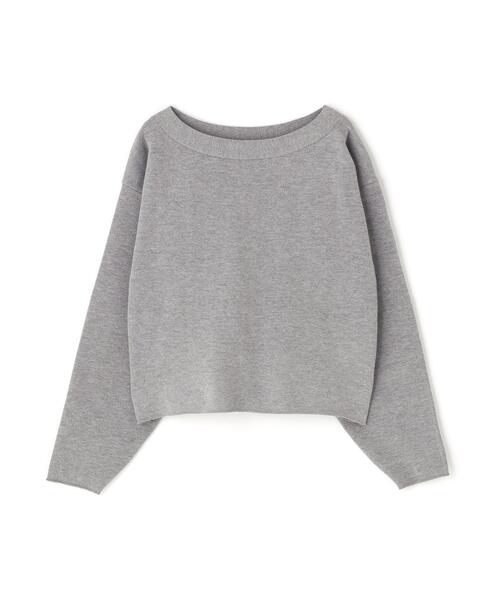 NATURAL BEAUTY BASIC（ナチュラルビューティーベーシック）の「◇スウェットライクフォルムニット（ニット/セーター・レディース・グレー/オフホワイト/ライトグリーン・FREE）」の9枚目の写真