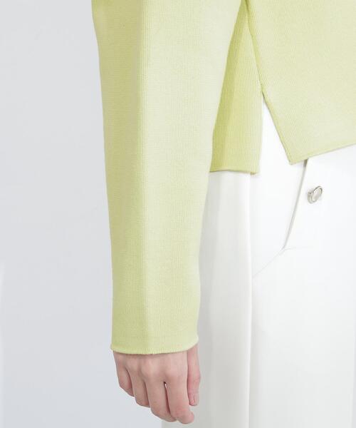 NATURAL BEAUTY BASIC（ナチュラルビューティーベーシック）の「◇スウェットライクフォルムニット（ニット/セーター・レディース・グレー/オフホワイト/ライトグリーン・FREE）」の7枚目の写真