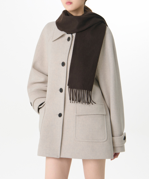 セール】カシミヤ100マフラー[ダークブラウン]（マフラー）｜MUSINSA