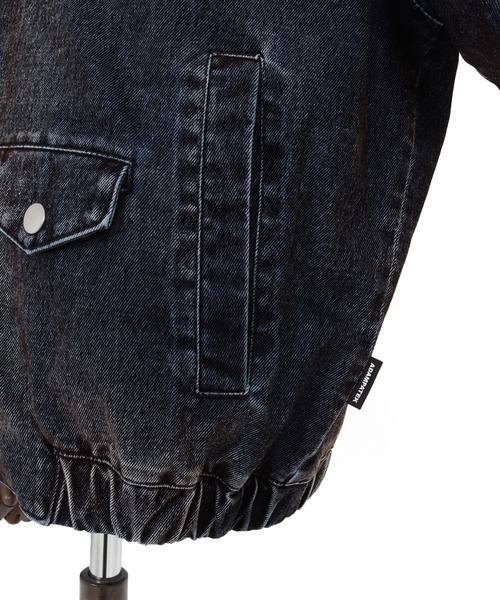 ADAM PATEK(アダムパテック)の「ADAMPATEK/velour dust jacket/フロッキーデニムブラストブルゾン/(AP2523012)(デニムジャケット・レディース・ブラウン/ブラック・1/2)」の20枚目の写真