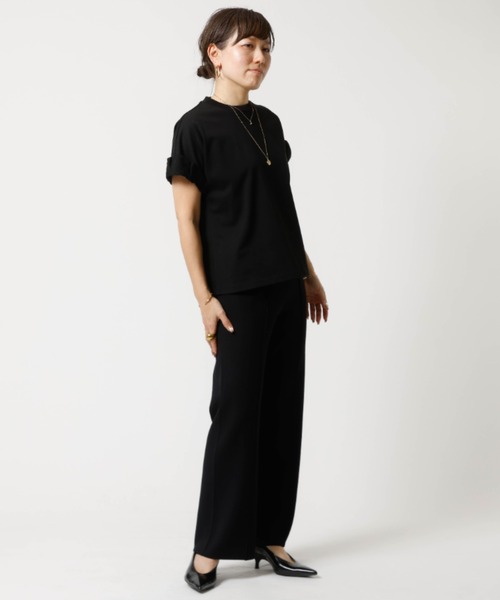 DESIGNWORKS(デザインワークス)の「センターピンタックニットパンツ(その他パンツ・レディース・ベージュ/ブラック・フリー)」の13枚目の写真