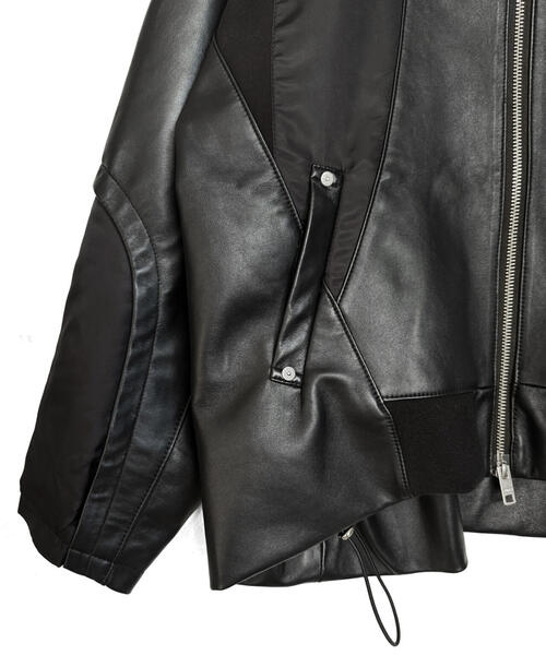 AULA AILA(アウラアイラ)の「AVIREXxAULA AILA(アヴィレックスxアウラアイラ)バルーンヘムブルゾン(ブルゾン・レディース・ブラック/ホワイト・0)」の17枚目の写真