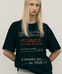 フローラルウィスパーTシャツ(ブラック)