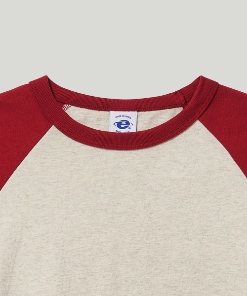 EASTGATE（イーストゲート）の「ヘリテージラグランロングスリーブバーガンディ（Tシャツ/カットソー・レディース・その他・SMALL/MEDIUM/LARGE/X-LARGE）」の3枚目の写真