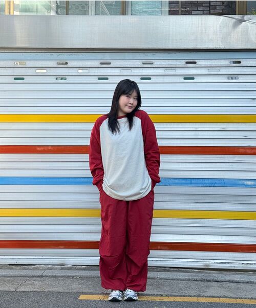 EASTGATE（イーストゲート）の「ヘリテージラグランロングスリーブバーガンディ（Tシャツ/カットソー・レディース・その他・SMALL/MEDIUM/LARGE/X-LARGE）」の5枚目の写真